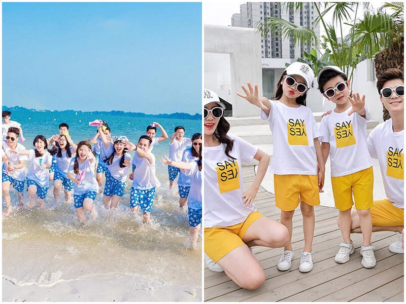 Áo đồng phục đi biển giá rẻ Lựa chọn hoàn hảo cho nhóm du lịch
