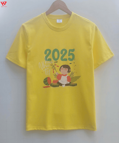 áo thun màu vàng tết