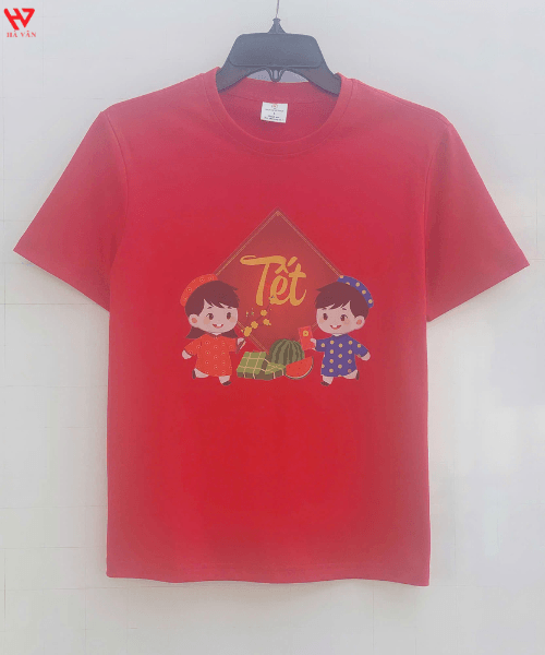 áo thun tết tết màu đỏ