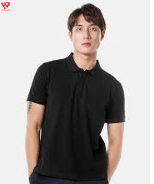 may Áo thun trơn cổ trụ