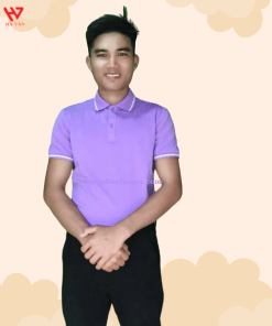 áo đồng phục công ty màu tím