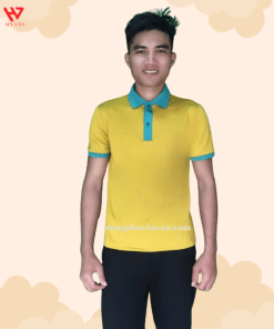 áo đồng phục công ty màu vàng