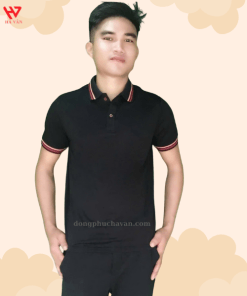 áo thun đồng phục màu đen
