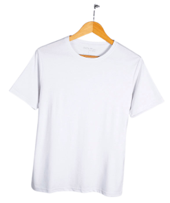 áo thun cổ tròn đồng phục màu trắng