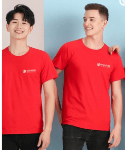 áo thun cổ tròn màu đỏ tươi