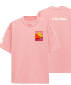 áo thun cổ tròn màu hồng