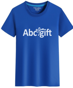 áo thun cổ tròn màu xanh biển