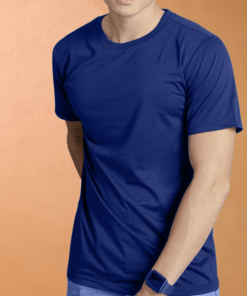 áo thun cổ tròn màu xanh đen bình dương