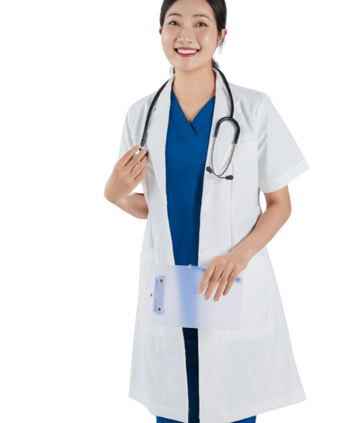 áo đồng phục bác sĩ dài qua gối