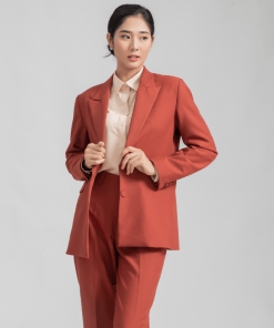 Đồng phục vest công sỡ màu cam