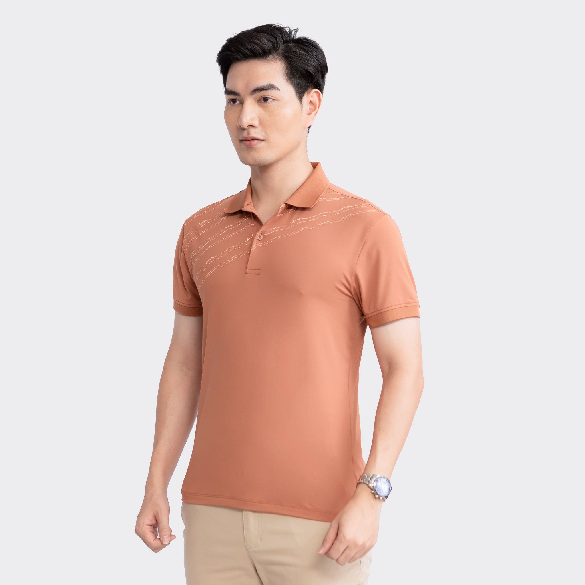áo thun màu xám cổ bẻ áo thun màu xám cổ bẻ