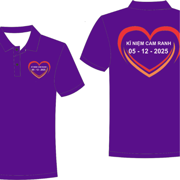 áo nhóm màu tím huế