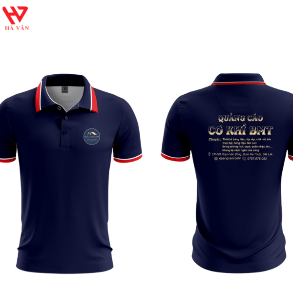 Áo Thun Đồng Phục Cơ Khí Xanh Đen Áo Thun Đồng Phục Cơ Khí Xanh Đen