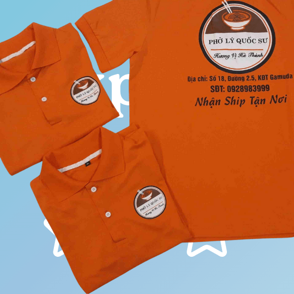 áo thun đồng phục quán phở nhà hàng