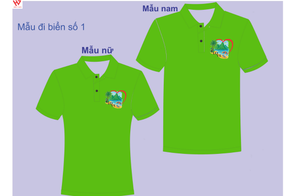 áo đồng phục đi biển