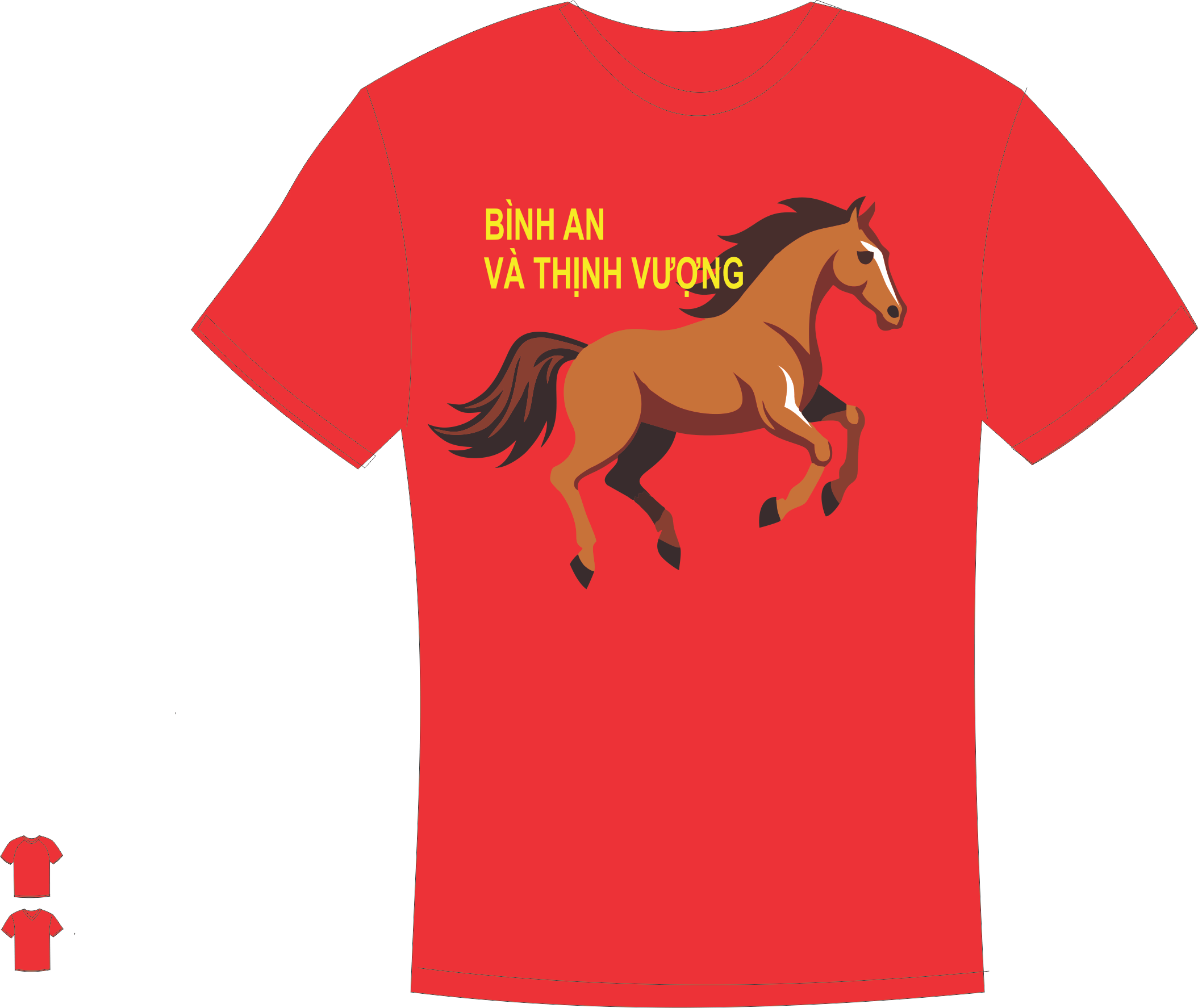 Áo phông tết năm ngựa
