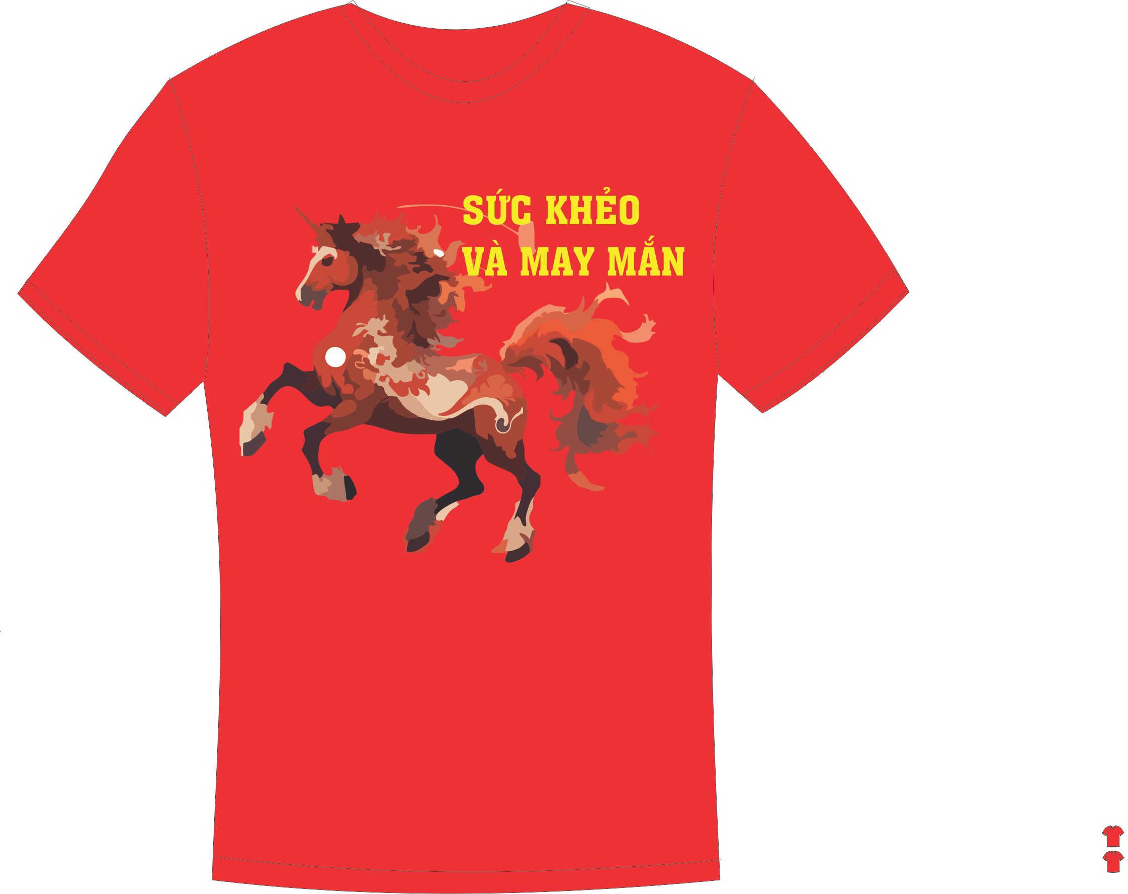 Áo thun ngựa phong thủy