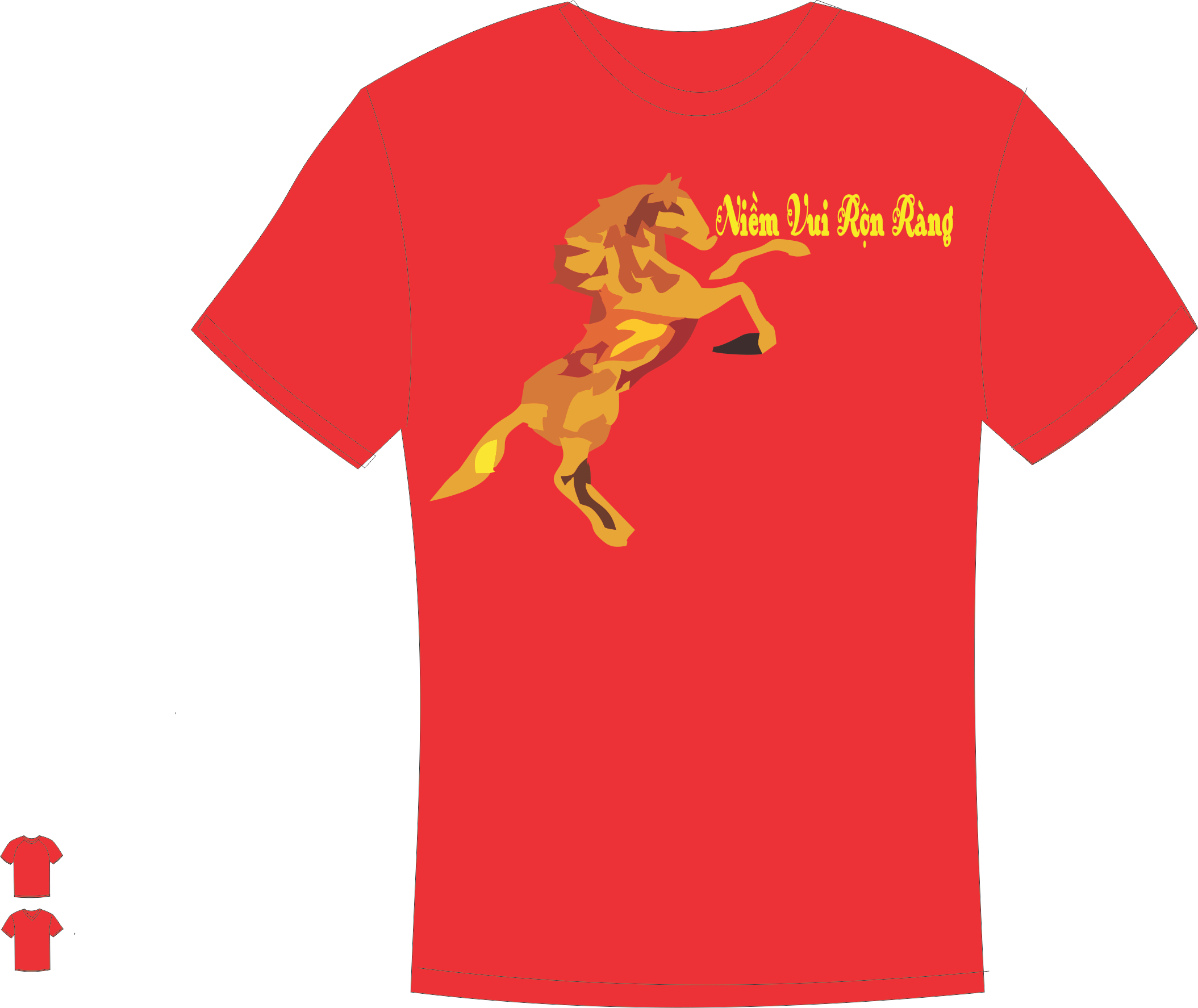 Áo thun tết con ngựa